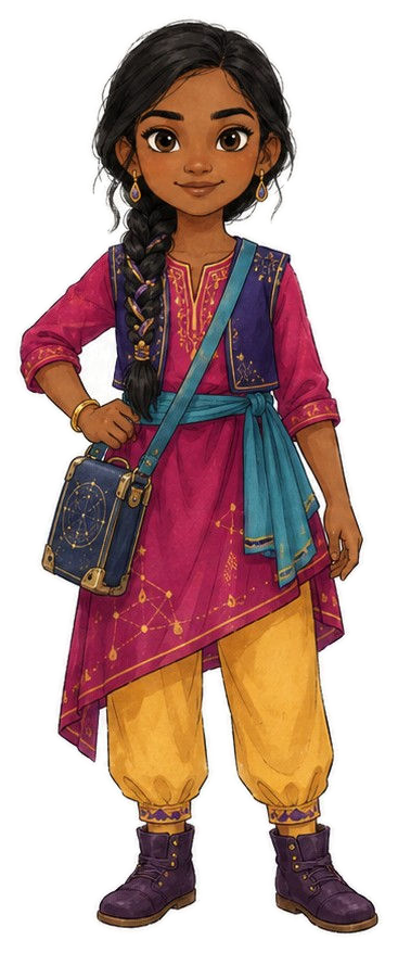 Official full-body illustration of Priya Raman