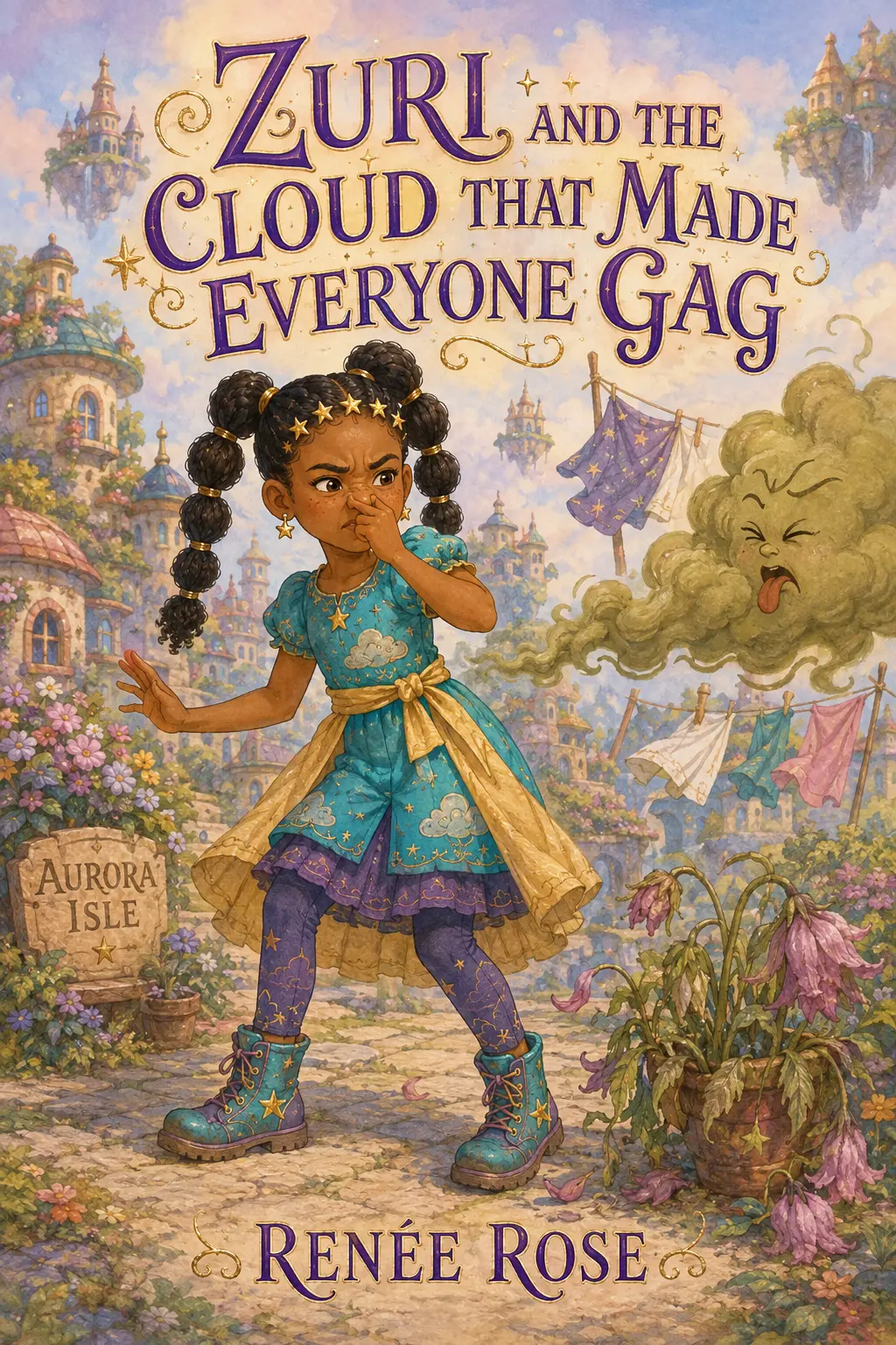 Approved cover of Zuri and the Cloud That Made Everyone Gag