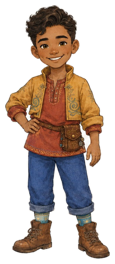 Official full-body illustration of Mateo Rivera